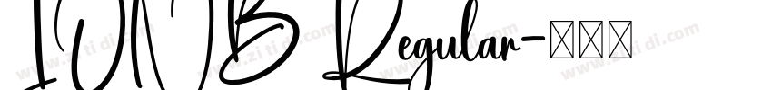 IONB Regular字体转换
